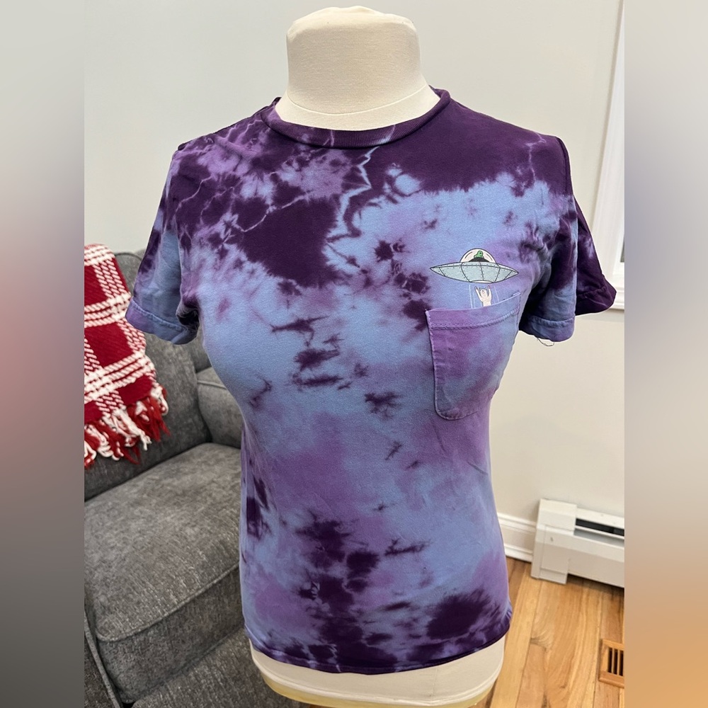 Ripn Dip Shirt Men’s Small Purple Tie Dye Graphic Tee